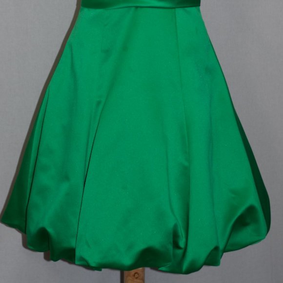 Da Vinci Green Pleated Gown - Picture 7 of 13